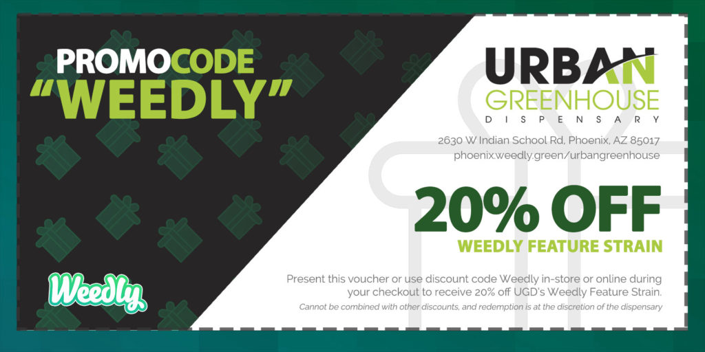 Urban Greenhouse Dispensary 20% Coupon Discount Promo Code