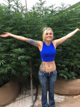 Kahla Grey At A Cannabis Farm